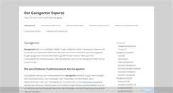 Desktop Screenshot of garagentor-experte.info